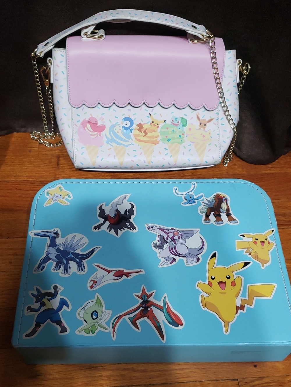 Pokemon Loungefly Crossbody Bag And Small Blue Case Kids Pikachu Authentic